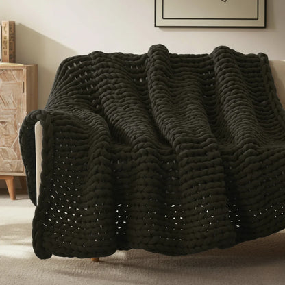 Slumblr® Handmade Minimalist Chunky Knitted Weighted Blanket
