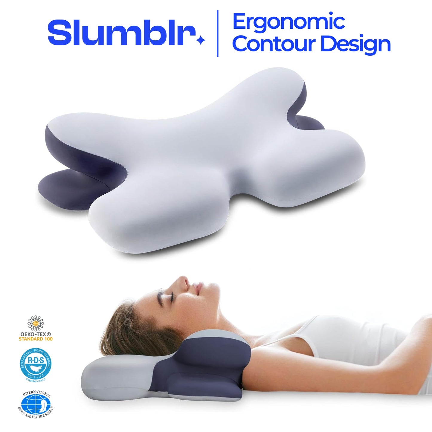 Slumblr®  Memory Foam Horn Pillow