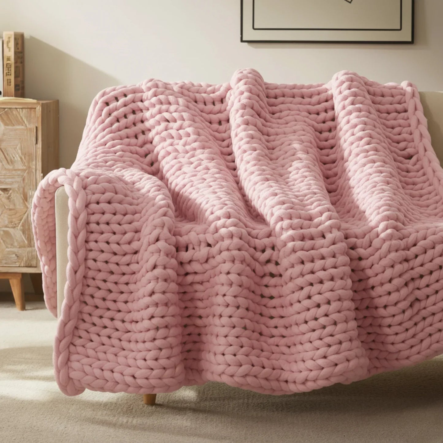 Slumblr® Handmade Minimalist Chunky Knitted Weighted Blanket