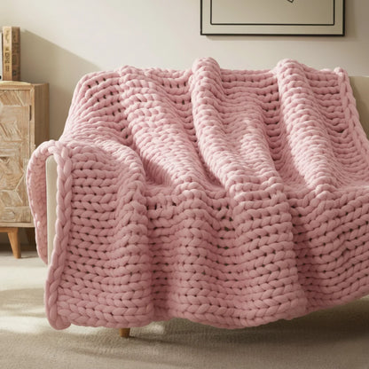 Slumblr® Handmade Minimalist Chunky Knitted Weighted Blanket