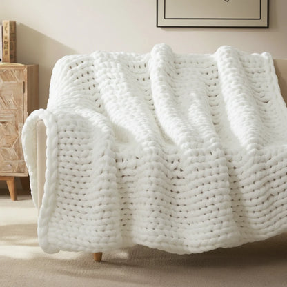 Slumblr® Handmade Minimalist Chunky Knitted Weighted Blanket