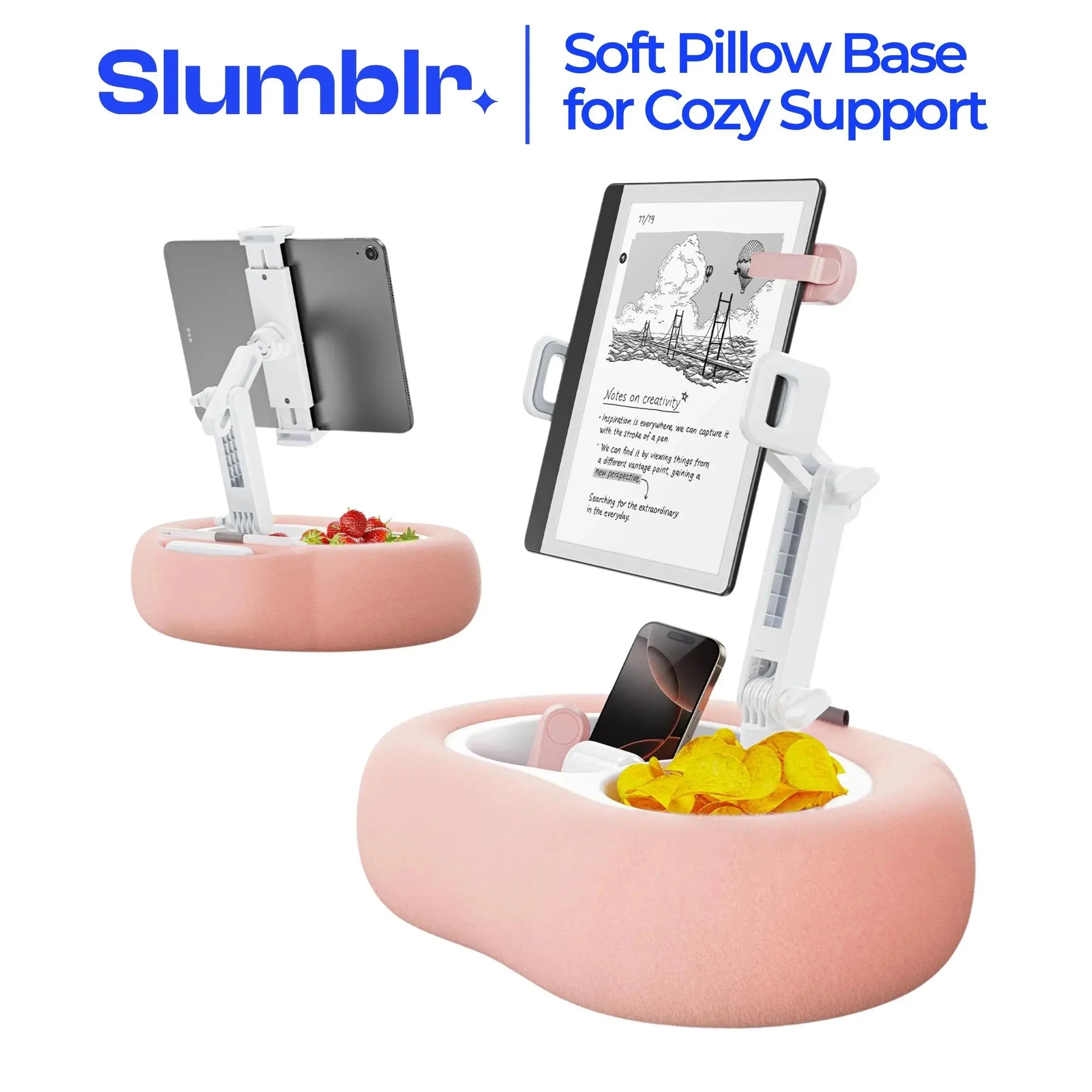 Slumblr® Adjustable Pillow Phone & Tablet Holder Slumblr