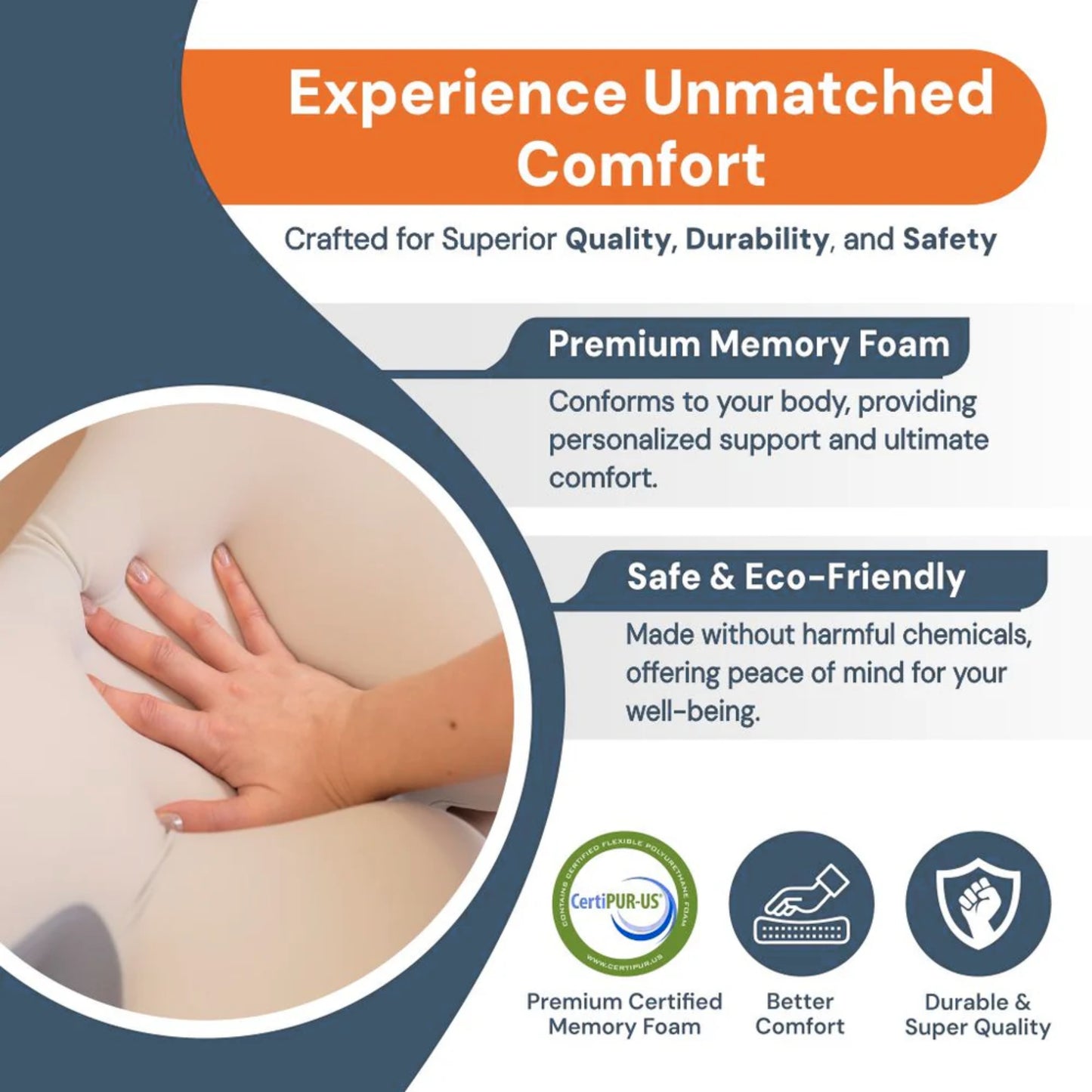 Slumblr®  Memory Foam Horn Pillow