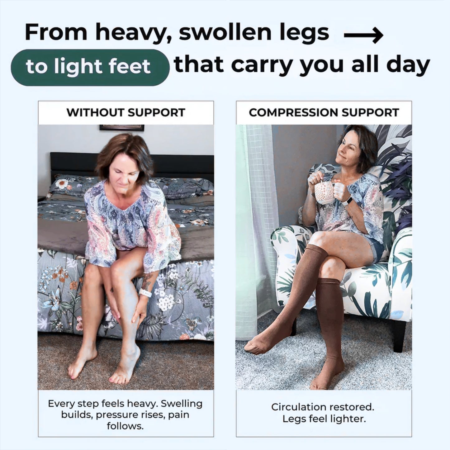 Slumblr® Compression Socks for Swelling & Support