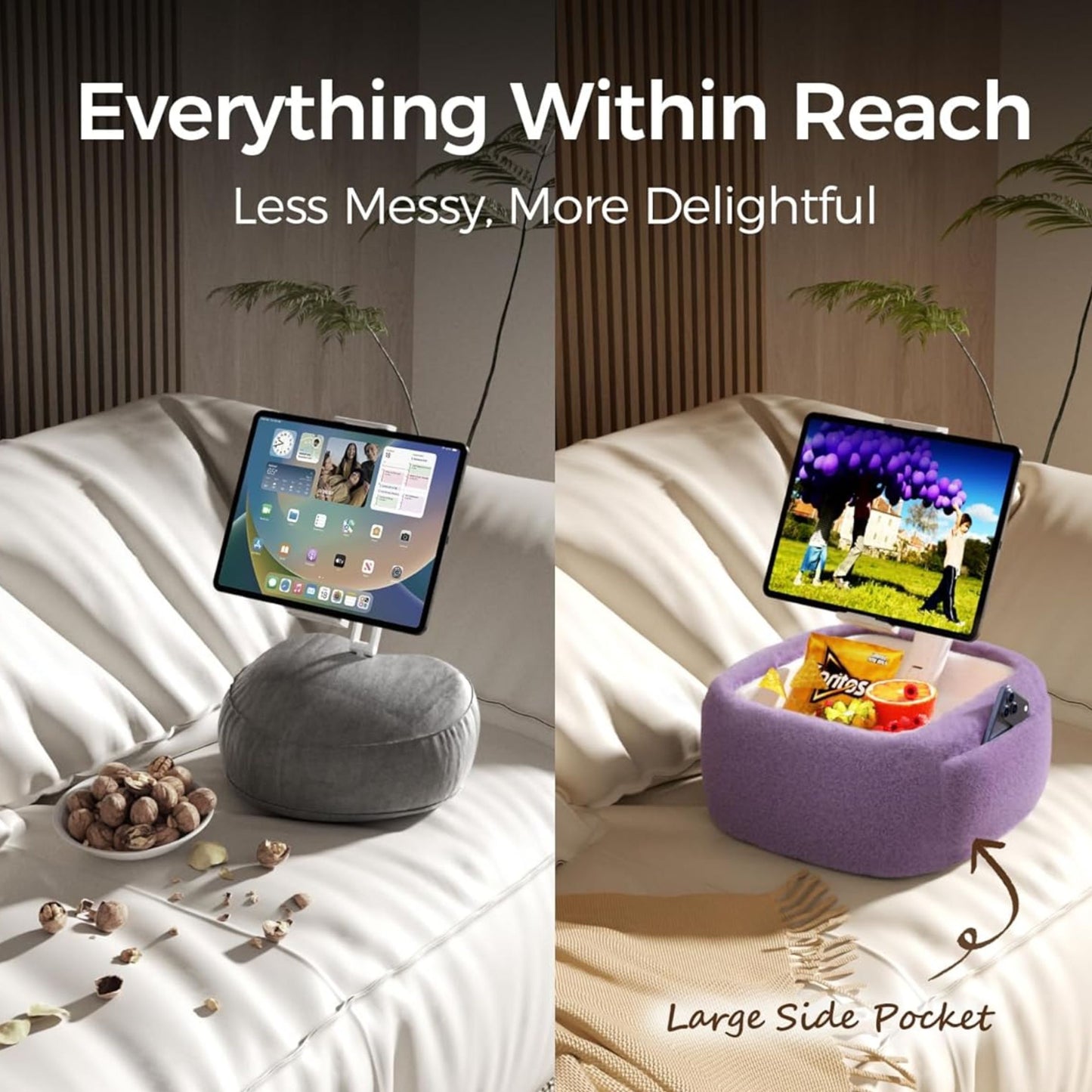 Slumblr® Ultra Fluffy Tablet & Kindle Pillow Stand
