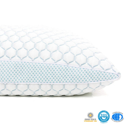 Slumblr® Cooling Shredded Memory Foam Pillow for Adjustable Comfort