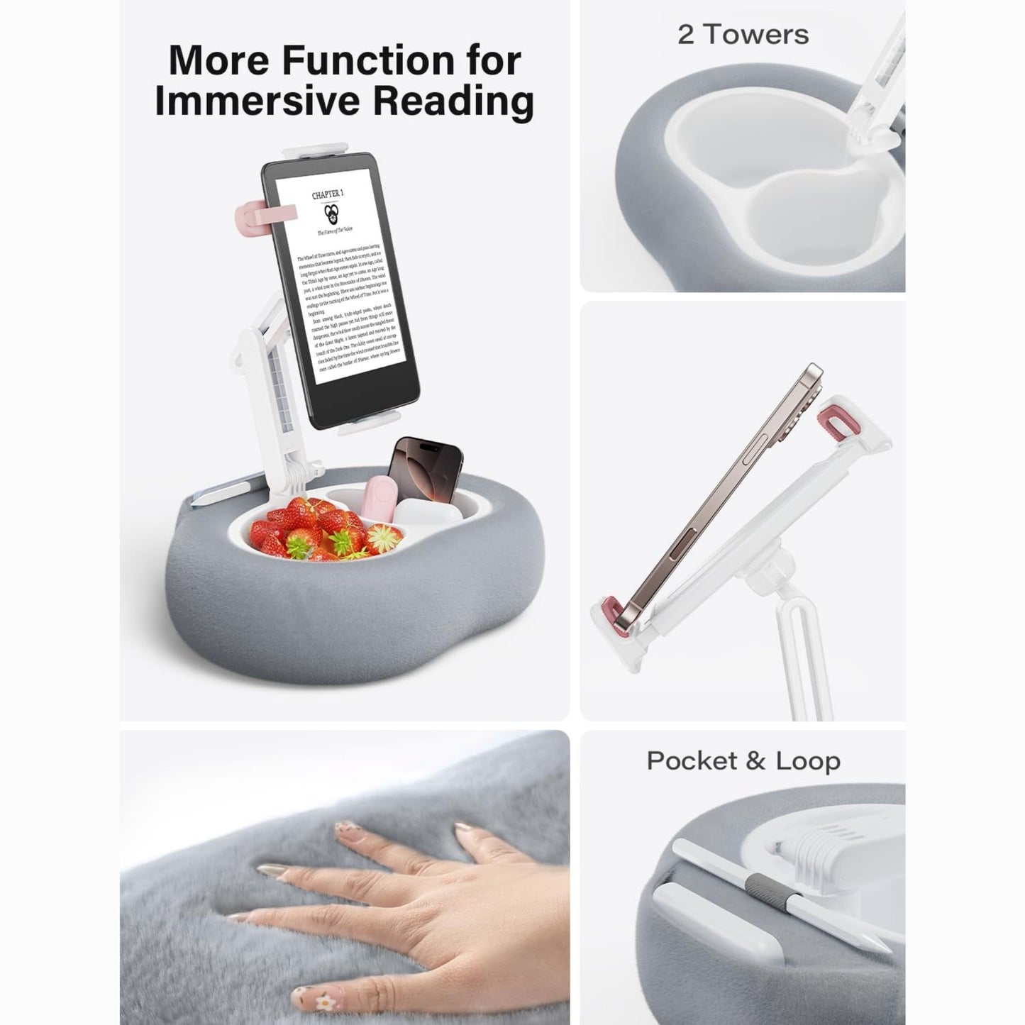 Slumblr® Adjustable Pillow Phone & Tablet Holder