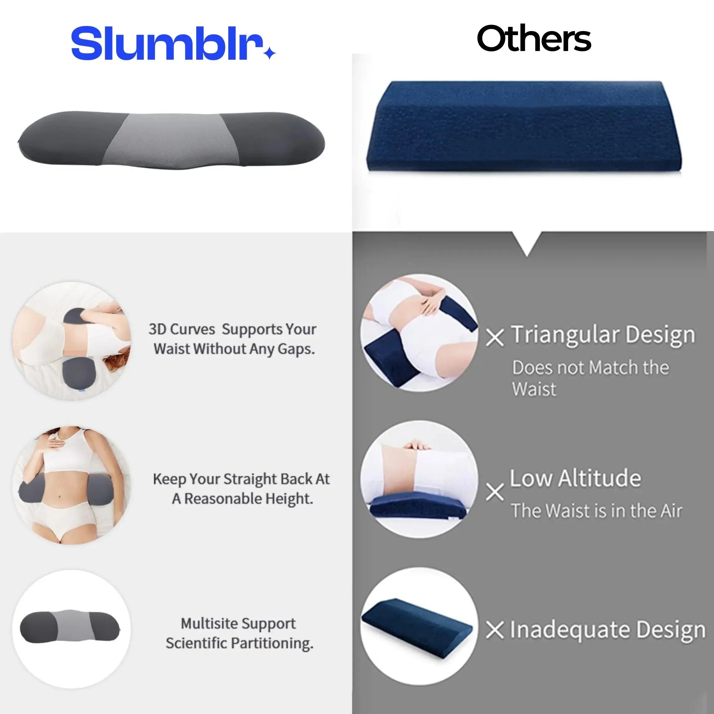 Slumblr® Lumbar Supportive Cushion Slumblr
