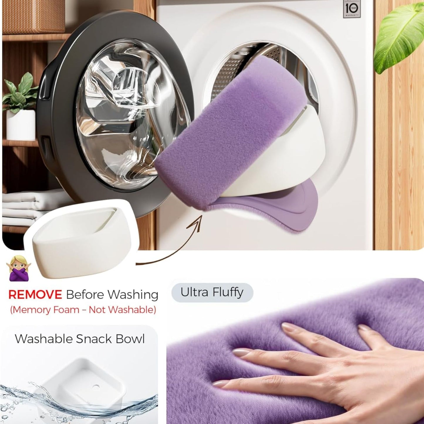 Slumblr® Ultra Fluffy Tablet & Kindle Pillow Stand