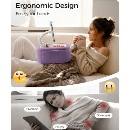 Slumblr® Ultra Fluffy Tablet & Kindle Pillow Stand