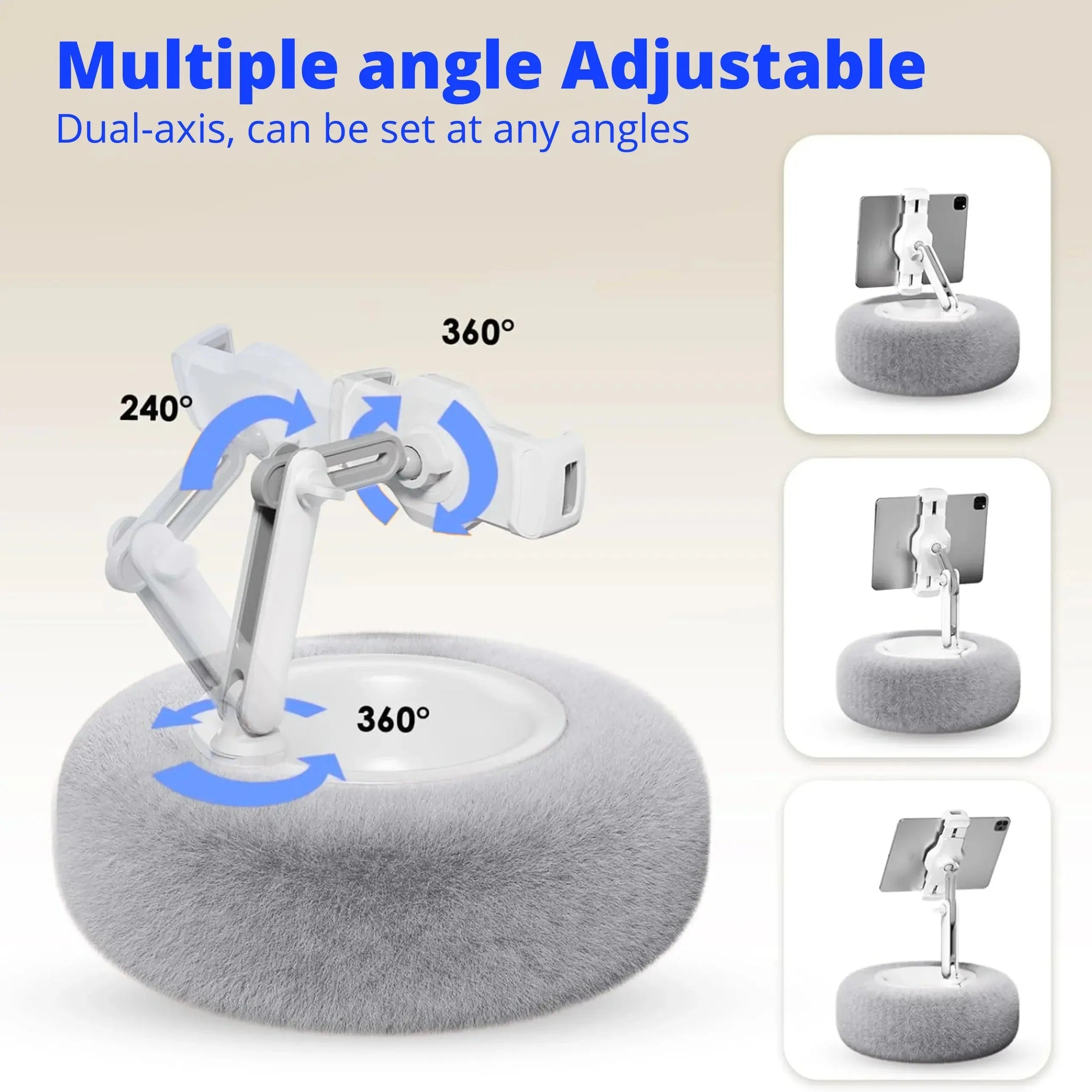 Slumblr® Plush Adjustable Device Pillow Stand Slumblr