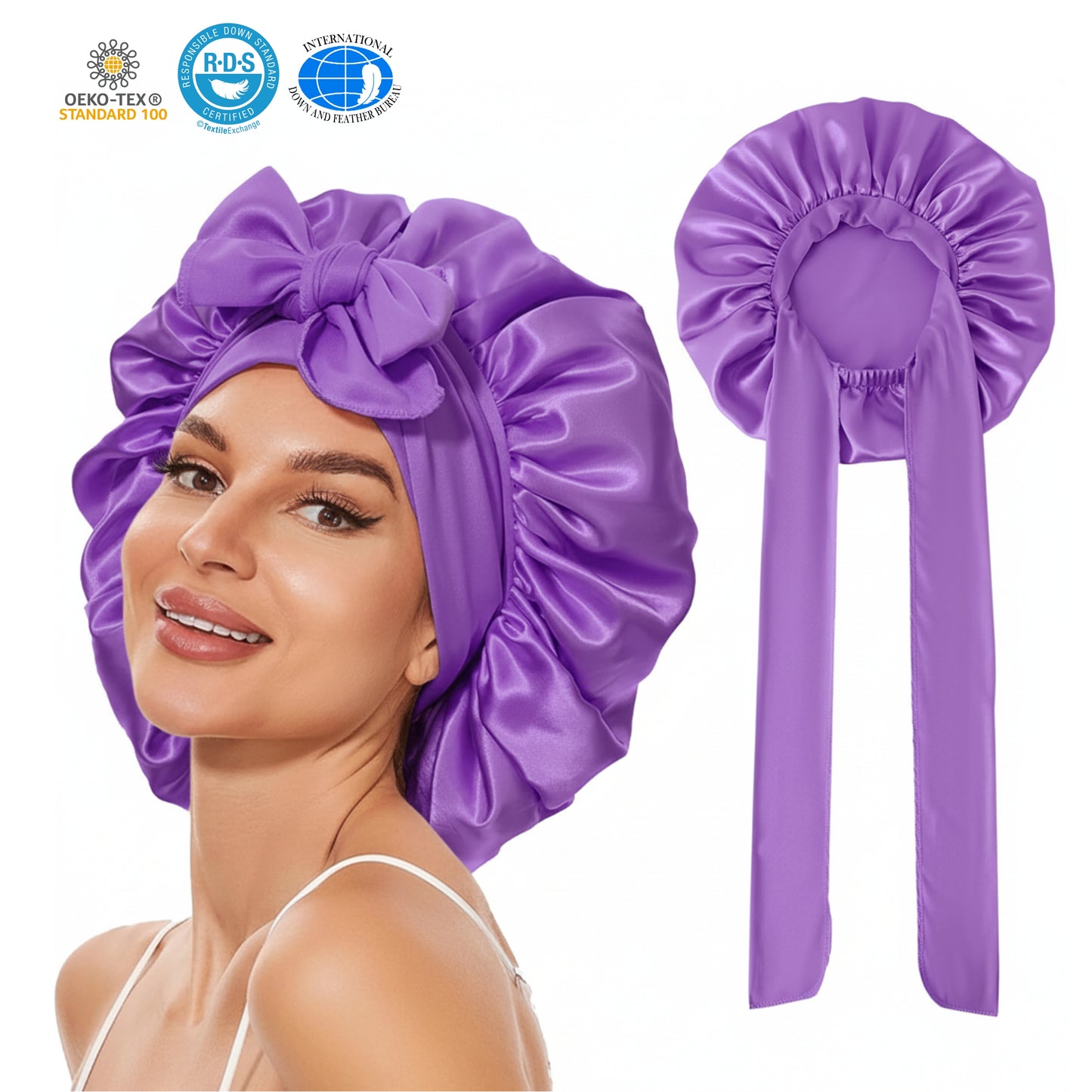 Slumblr® Satin Silk Sleep Bonnet