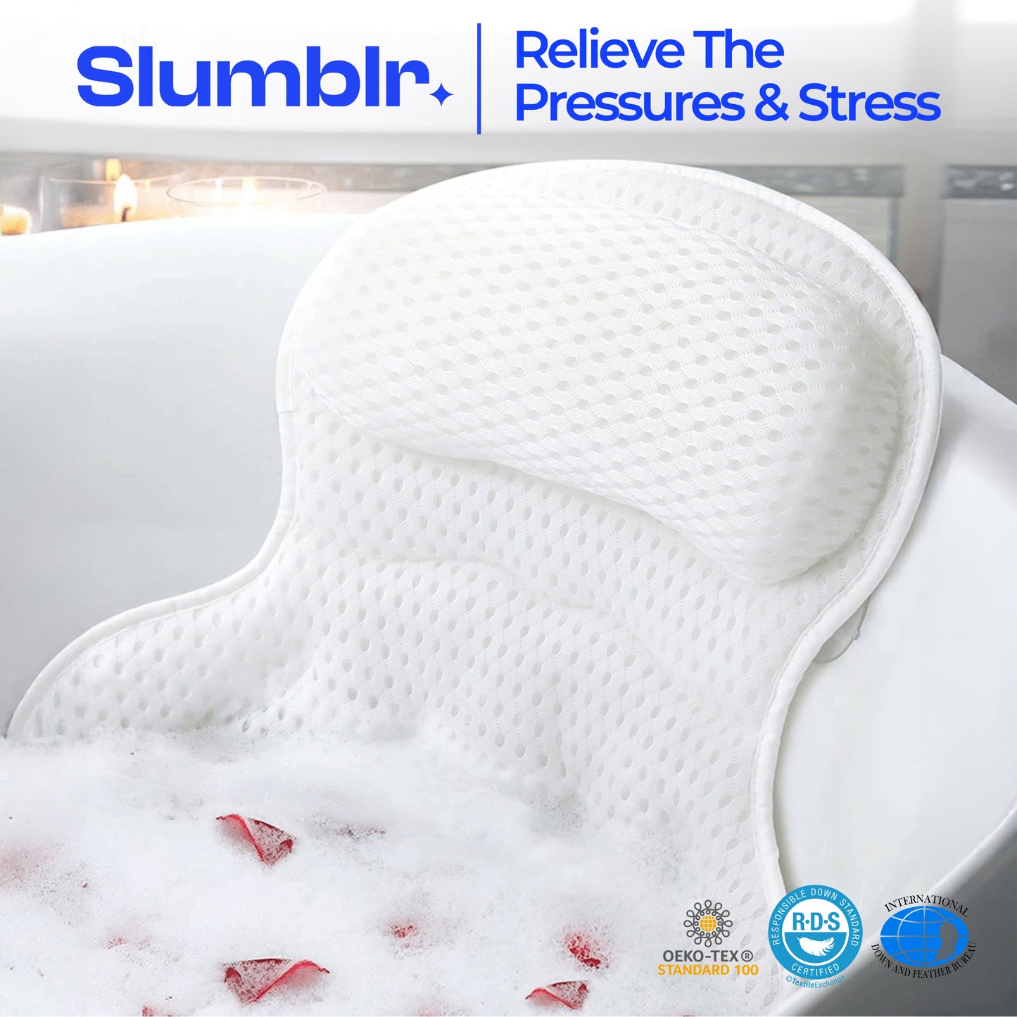 Slumblr® Wave Pattern Bath Pillow