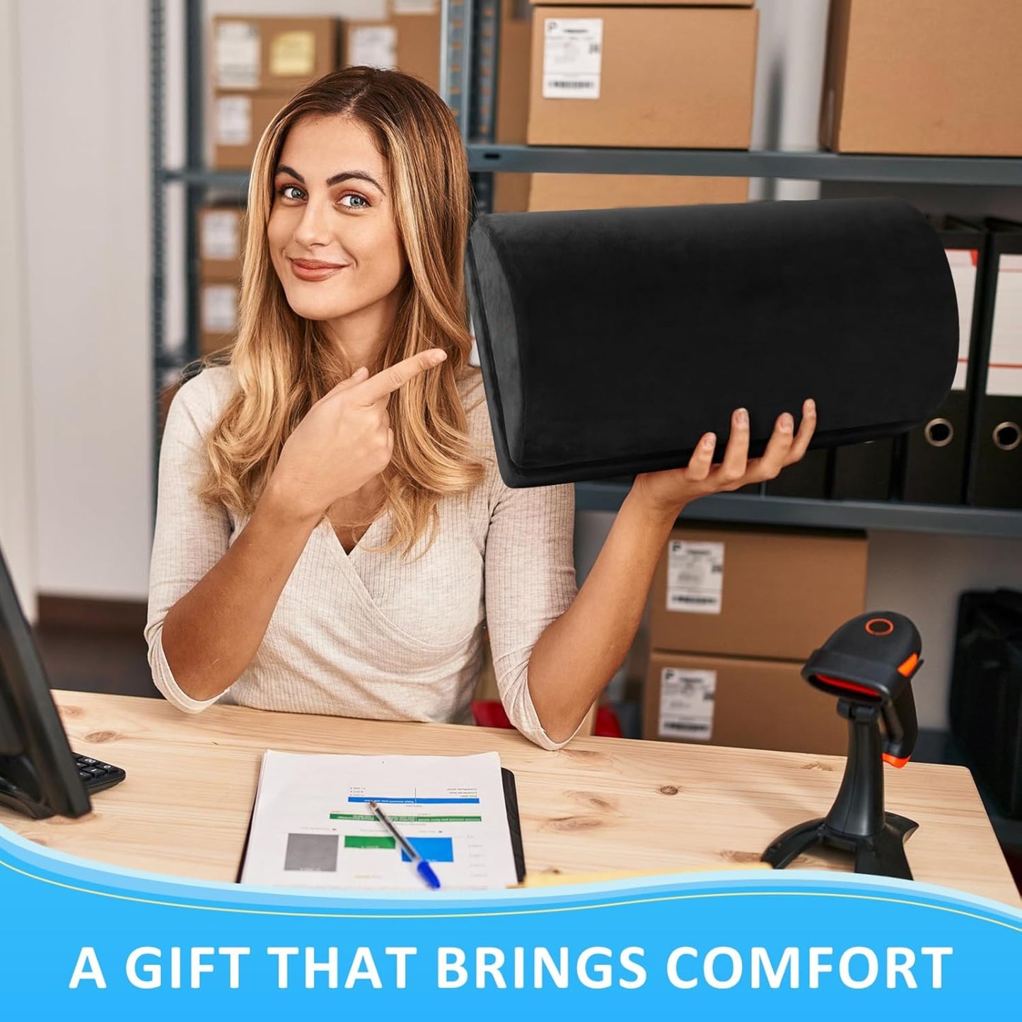 Slumblr® Adjustable Ergonomic Under-Desk Footrest