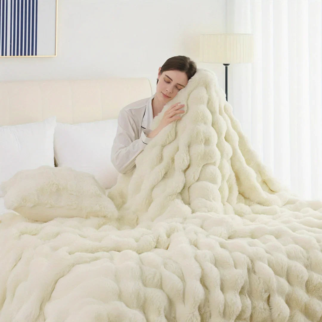 Slumblr® Cozy Faux Rabbit Fleece Throw Blanket