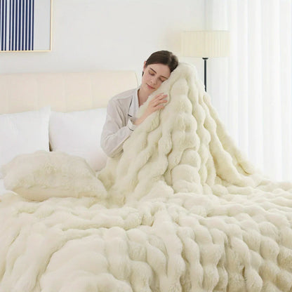 Slumblr® Cozy Faux Rabbit Fleece Throw Blanket