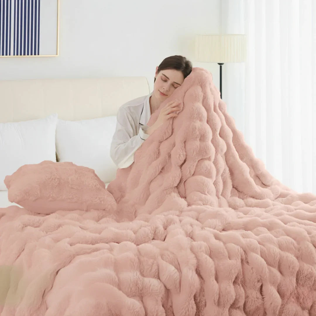 Slumblr® Cozy Faux Rabbit Fleece Throw Blanket