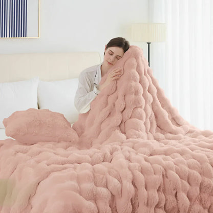 Slumblr® Cozy Faux Rabbit Fleece Throw Blanket