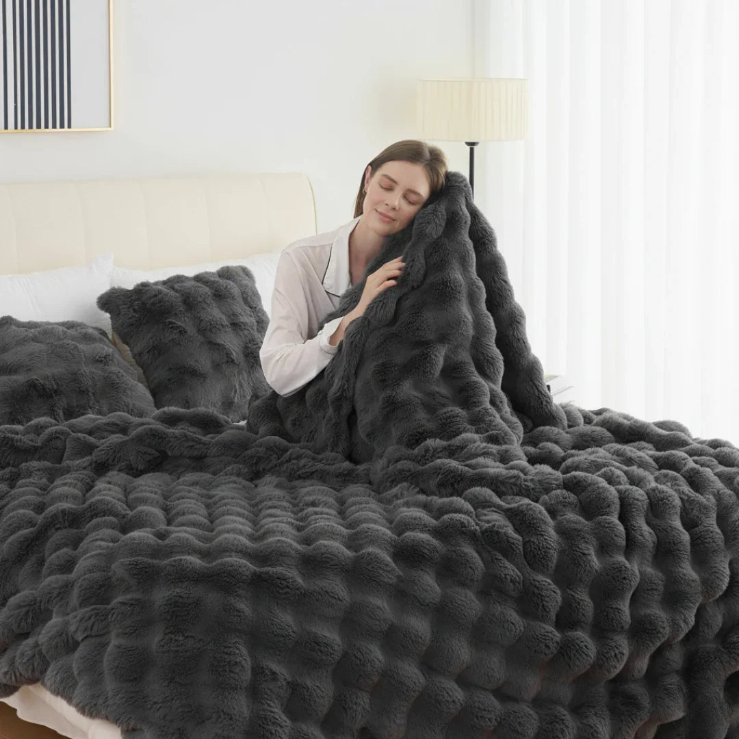 Slumblr® Cozy Faux Rabbit Fleece Throw Blanket