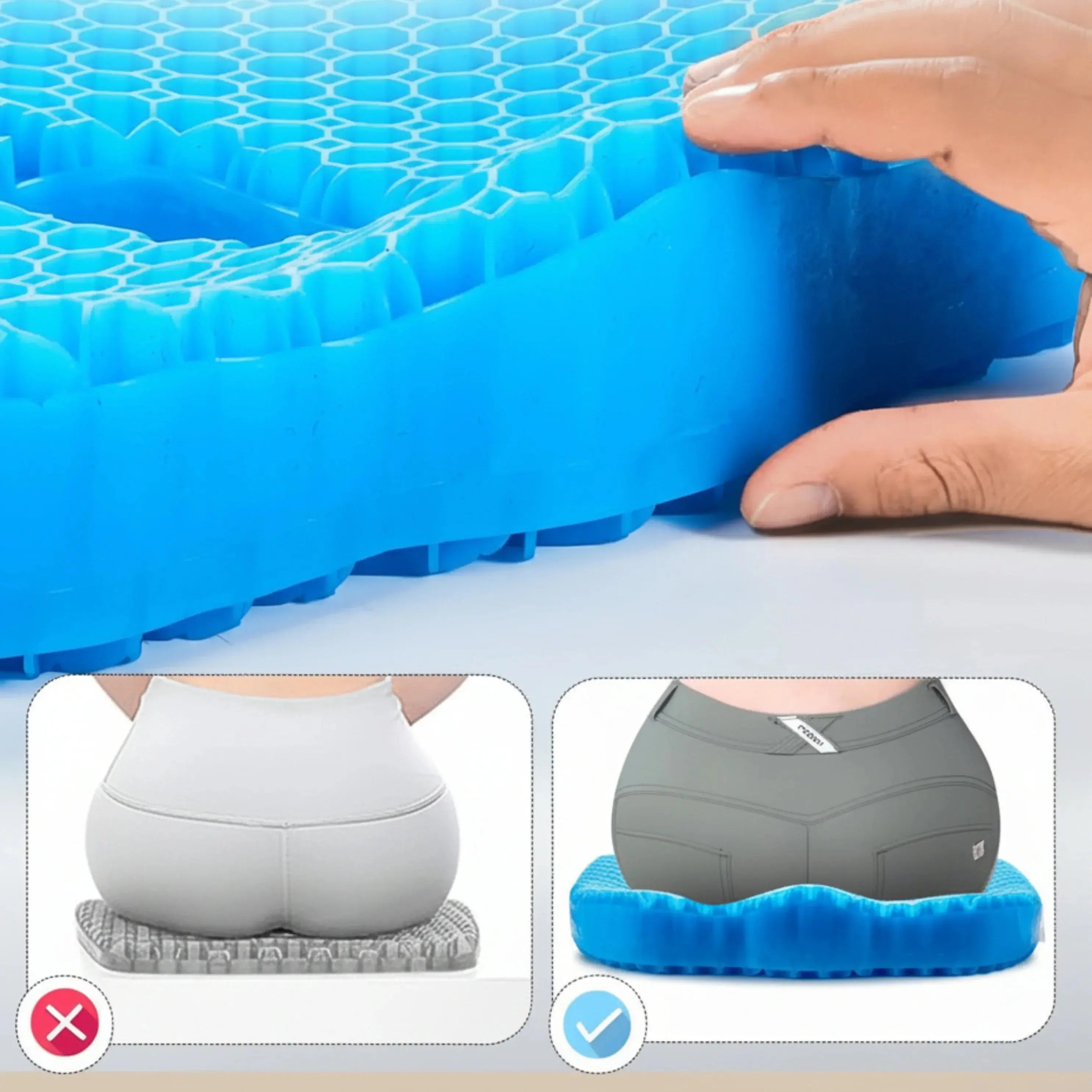 Slumblr® Honeycomb Gel Silicone Seat Cushion Slumblr