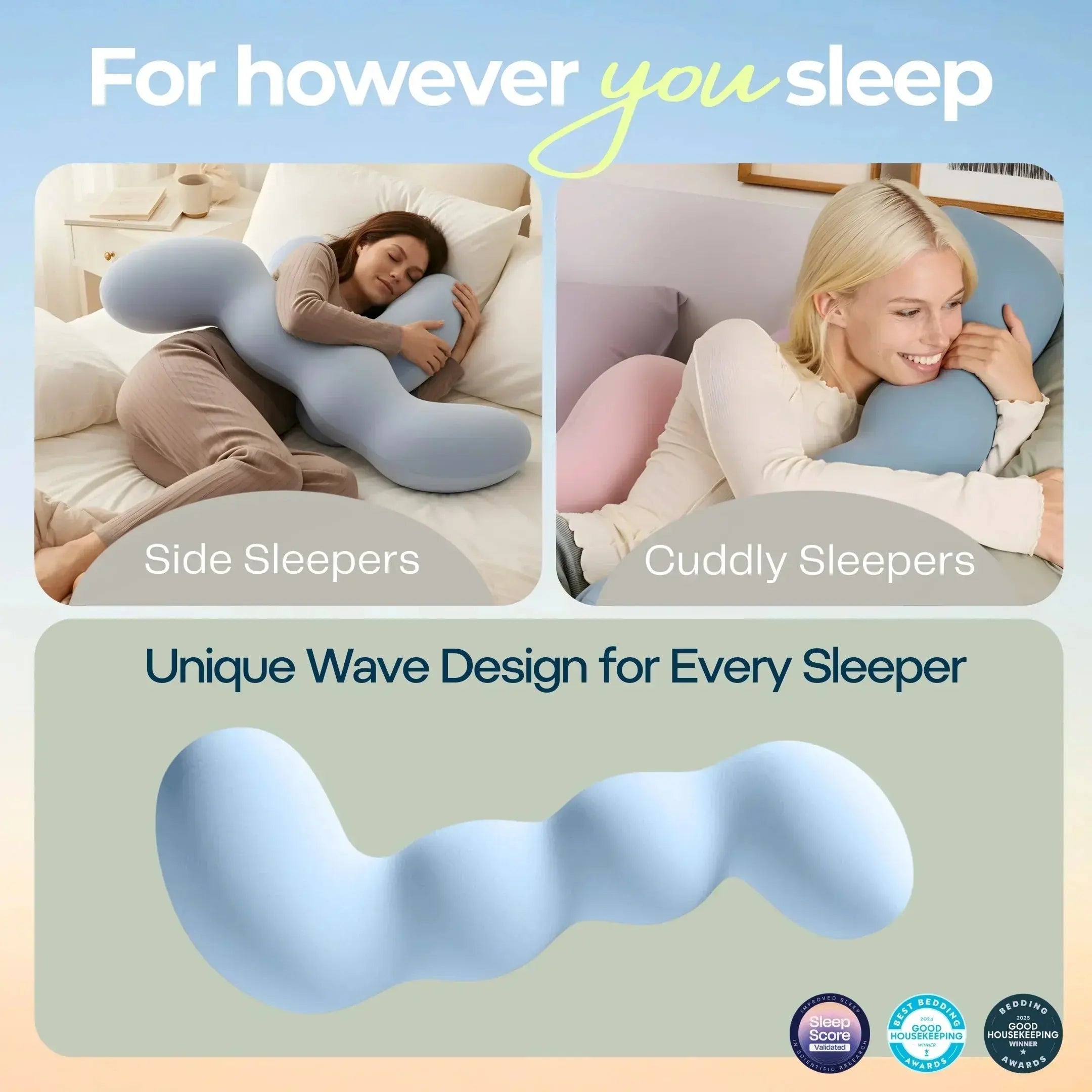 Slumblr® Dino Full Body Pillow 2.0 Slumblr