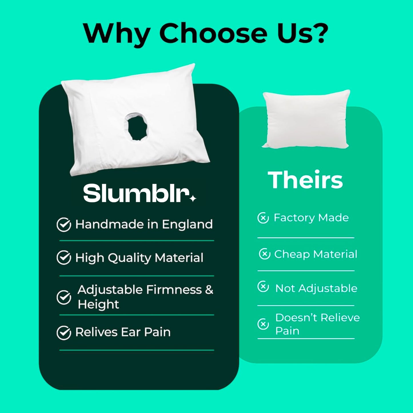 Slumblr® Center Hole Comfort Pillow
