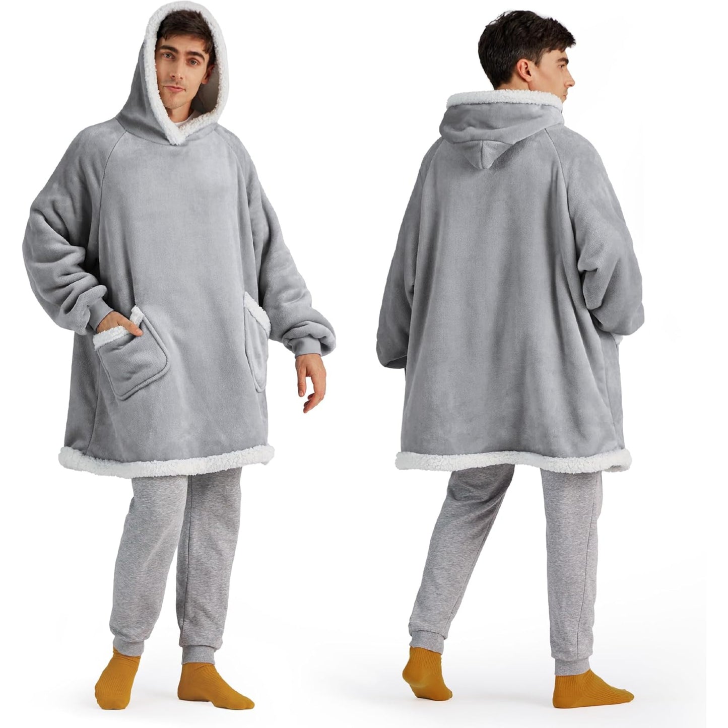 Slumblr® Oversized Flannel Hoodie Blanket