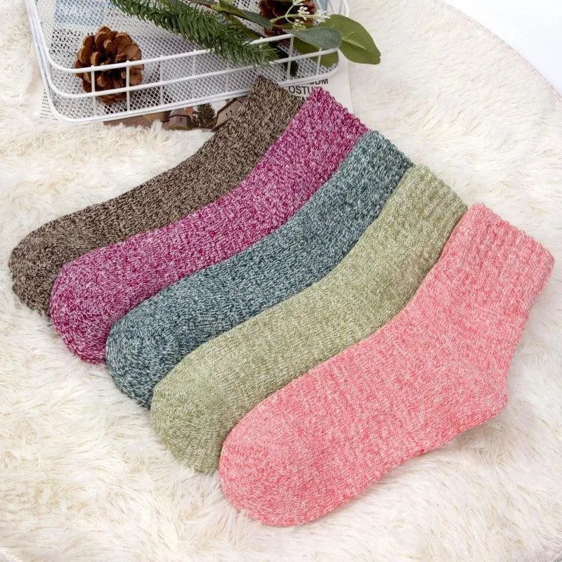 Slumblr® Women’s Wool Lined Winter Socks (5 Pairs)