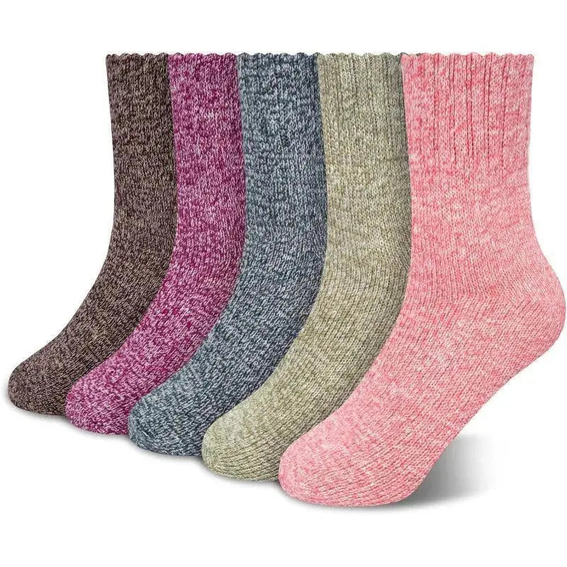 Slumblr® Wool Lined Winter Socks (5 Pairs) Slumblr