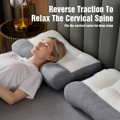 Slumblr® Ergonomic Memory Foam Pillow for Side Back Stomach Sleepers