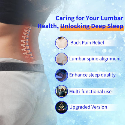 Lumbar Support Pillow for Back Pain Relief Memory Foam Comfort for Restful Sleep