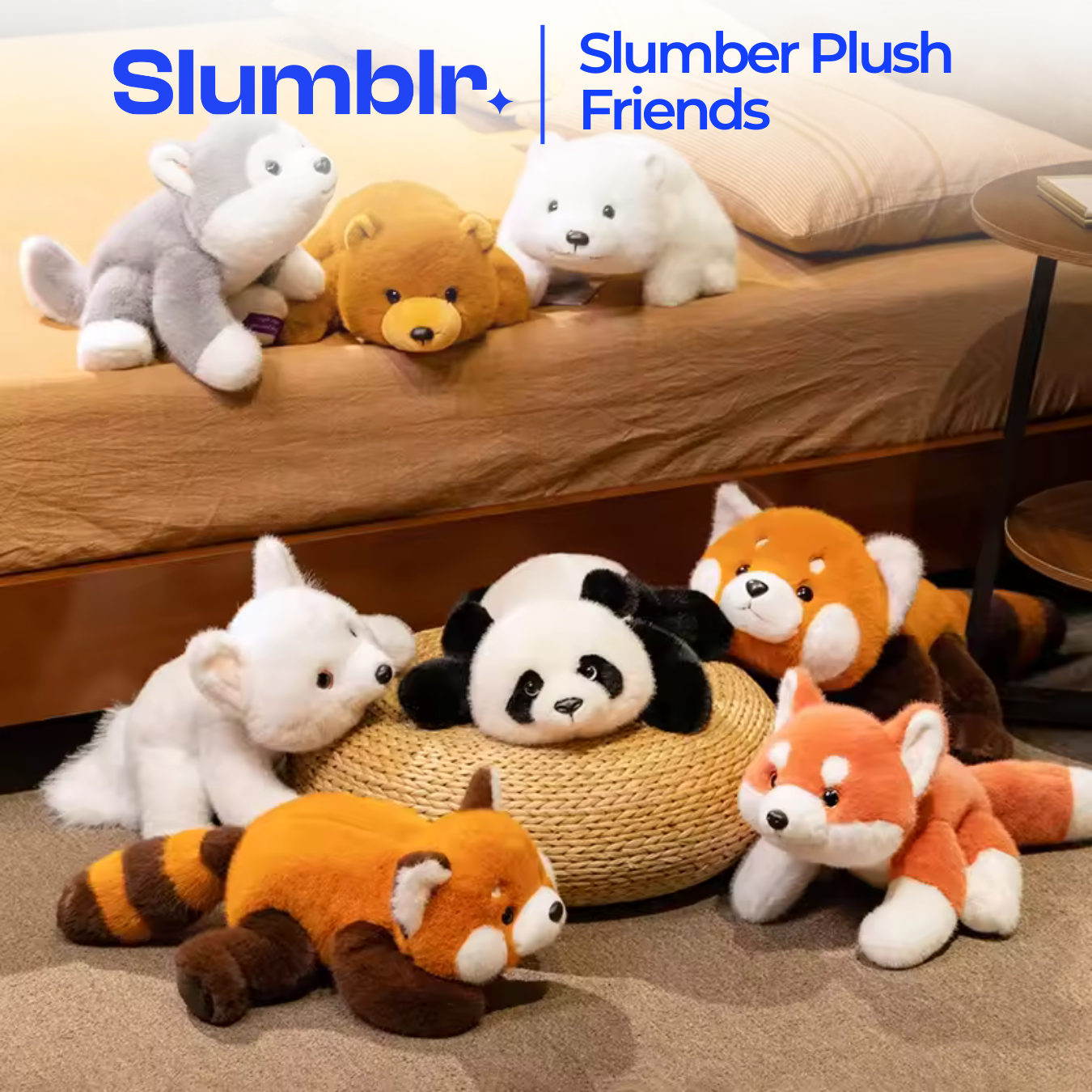Slumblr® Weighted Stuffed Animals with Soft Fur Collection