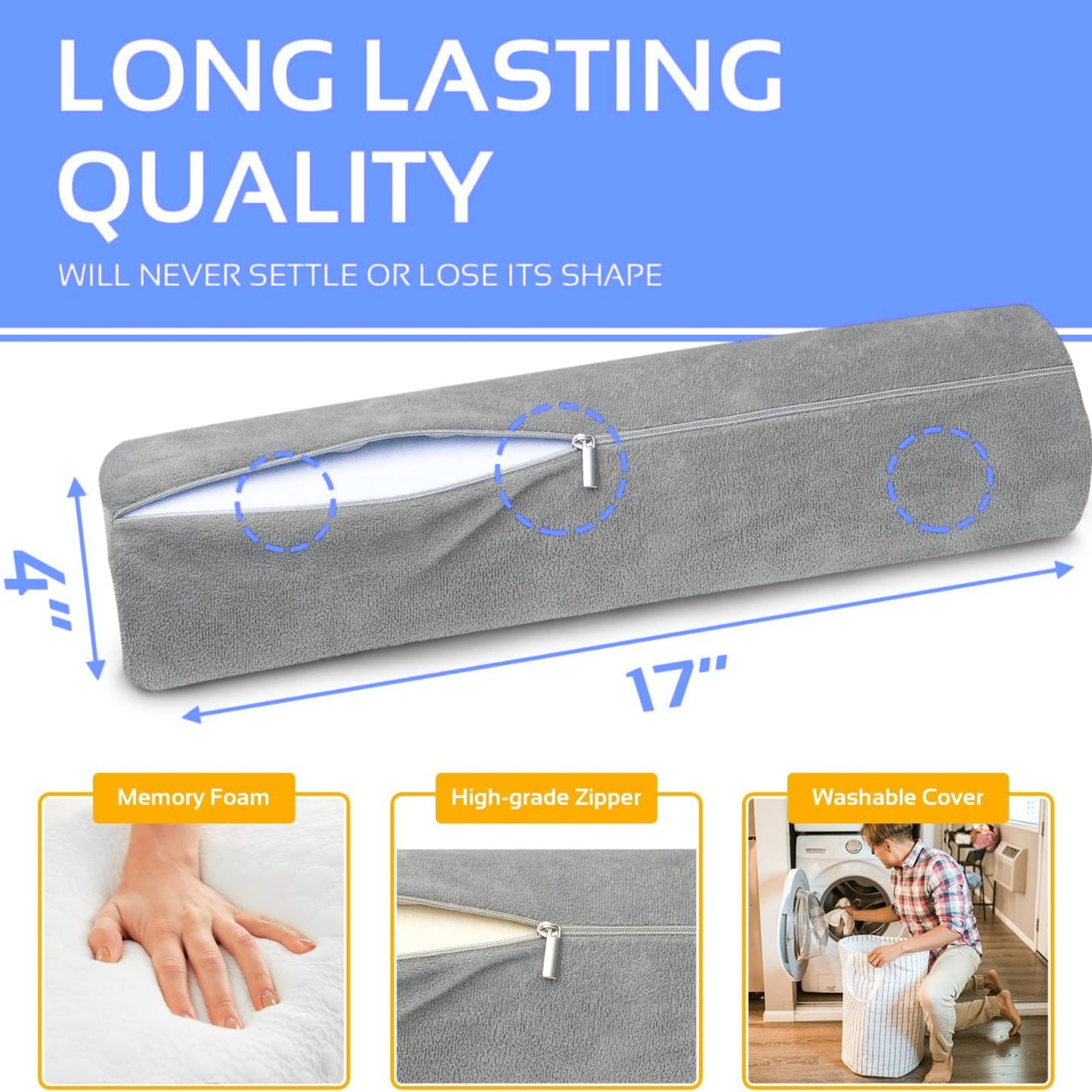 Slumblr® Neck Roll Bolster Pillow