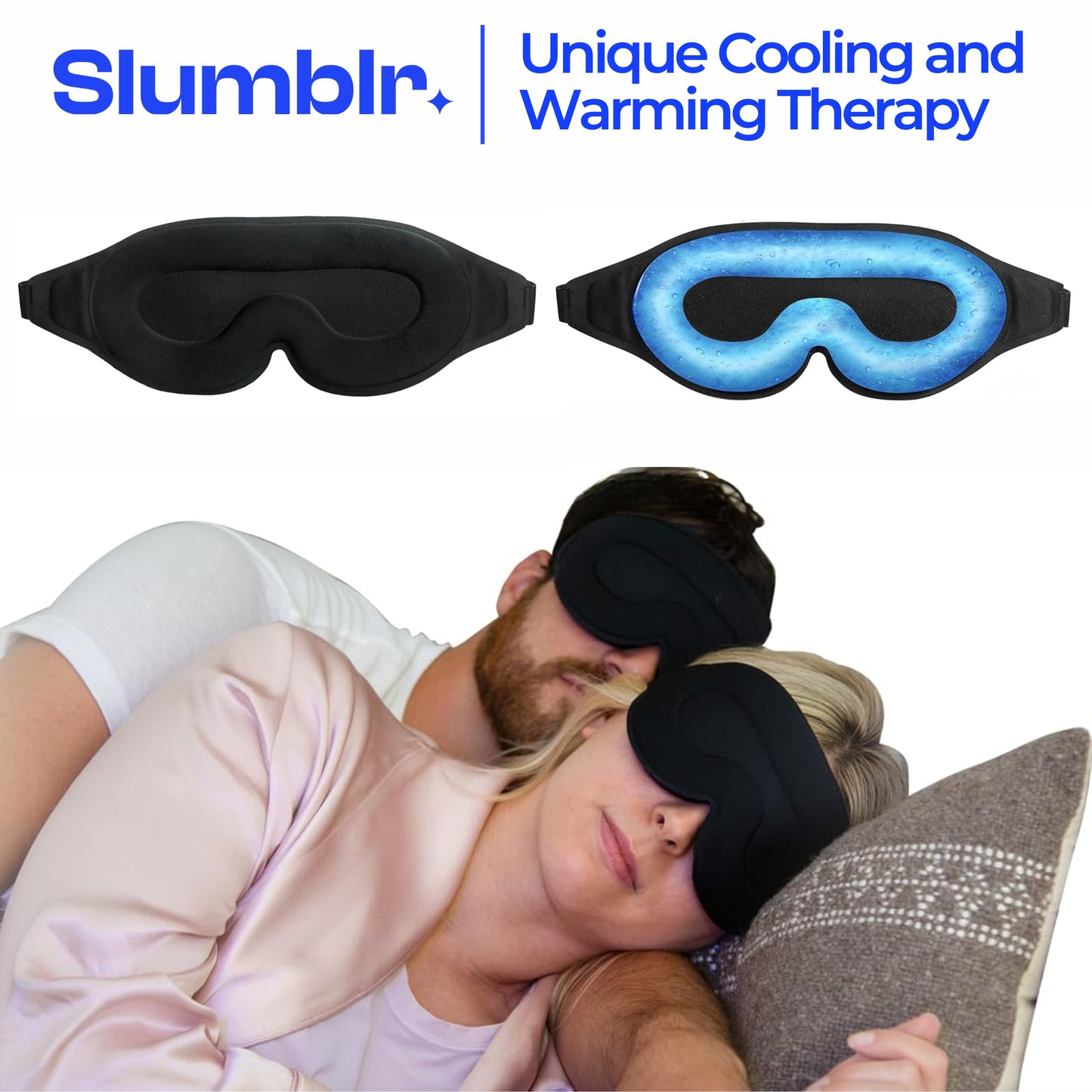 Slumblr® Cooling Gel Sleep Mask with 3D Contoured Eye Design