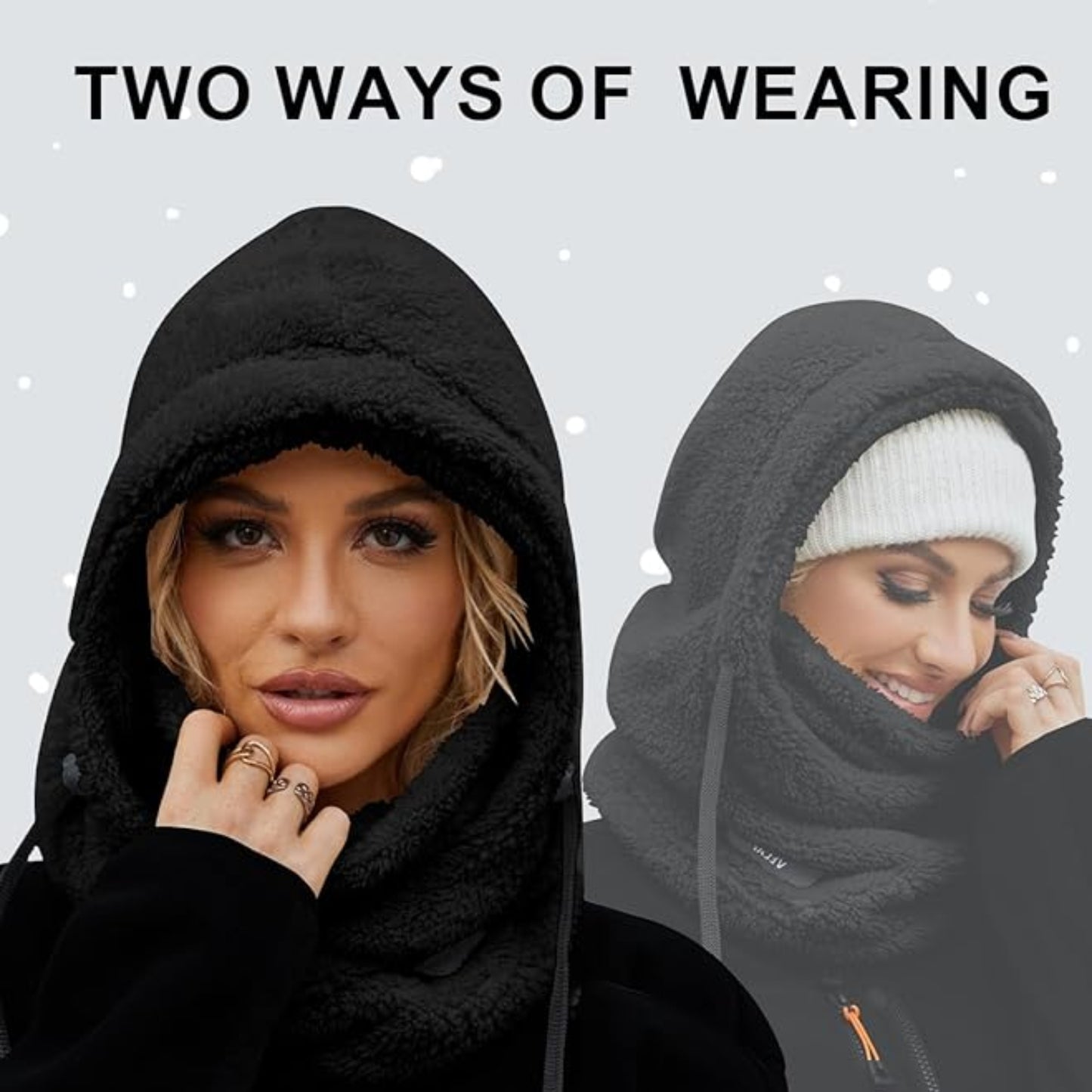 Slumblr® Winter Fleece-lined Hooded Beanie Scarf
