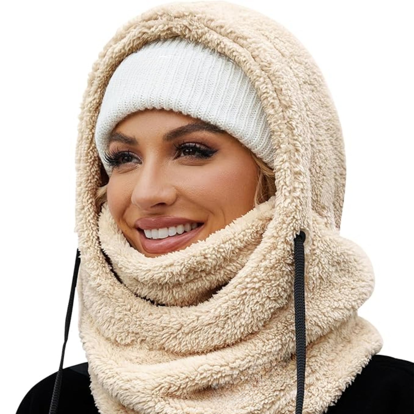 Slumblr® Winter Fleece-lined Hooded Beanie Scarf