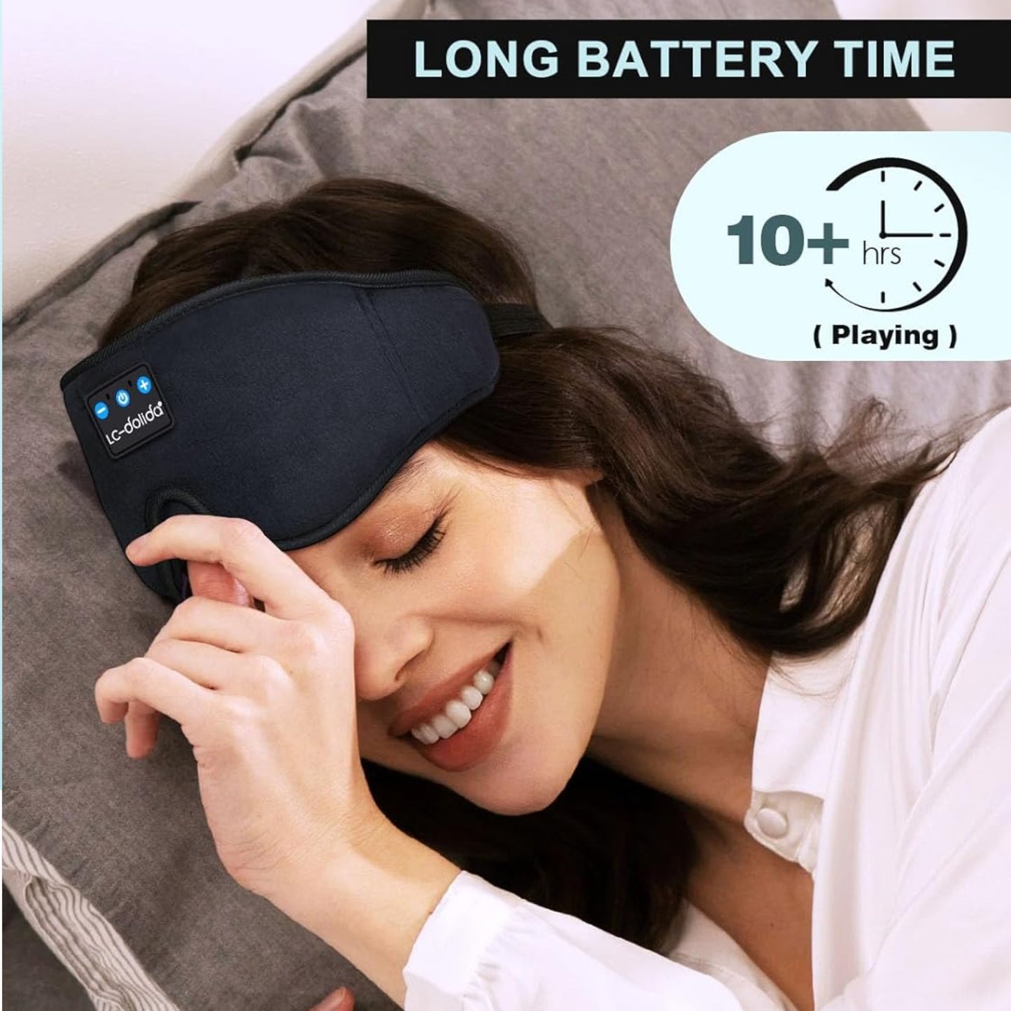 Slumblr® LC-dolida 3D Bluetooth Sleep Headphones Mask