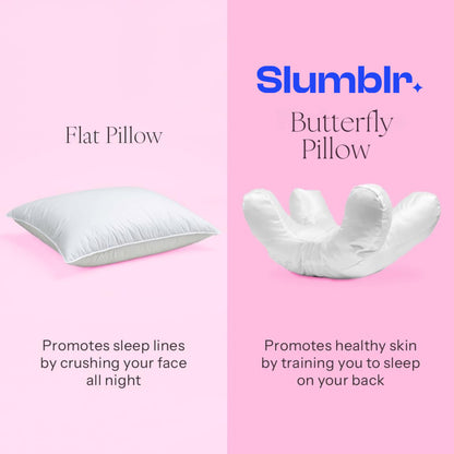 Slumblr® Butterfly Pillow for Restful Sleep and Relaxation Support