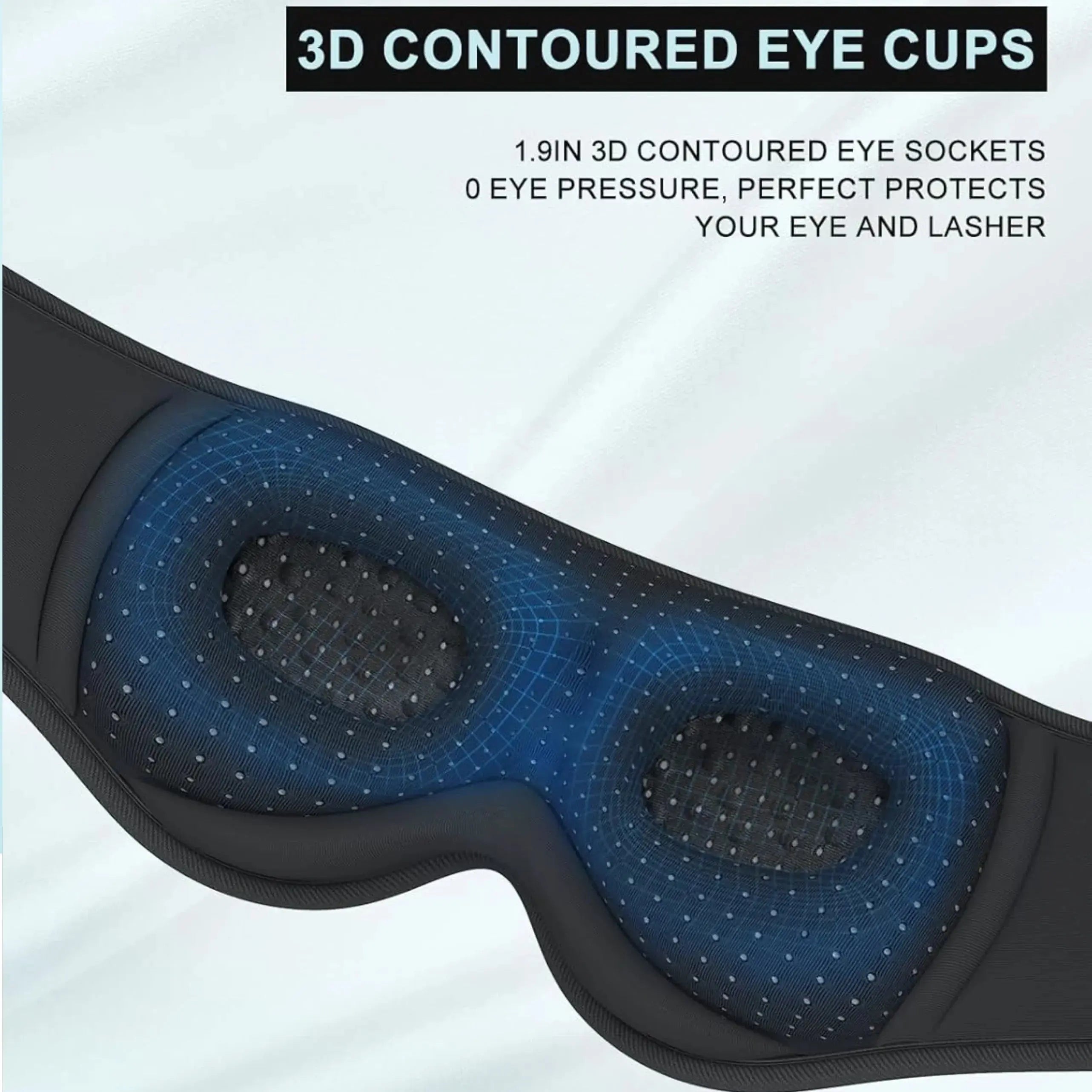 Slumblr® Bluetooth Sleep Mask with Headphones 3D Contoured Design Slumblr