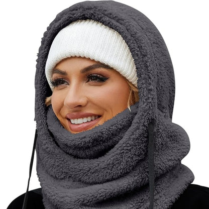 Slumblr® Winter Fleece-lined Hooded Beanie Scarf