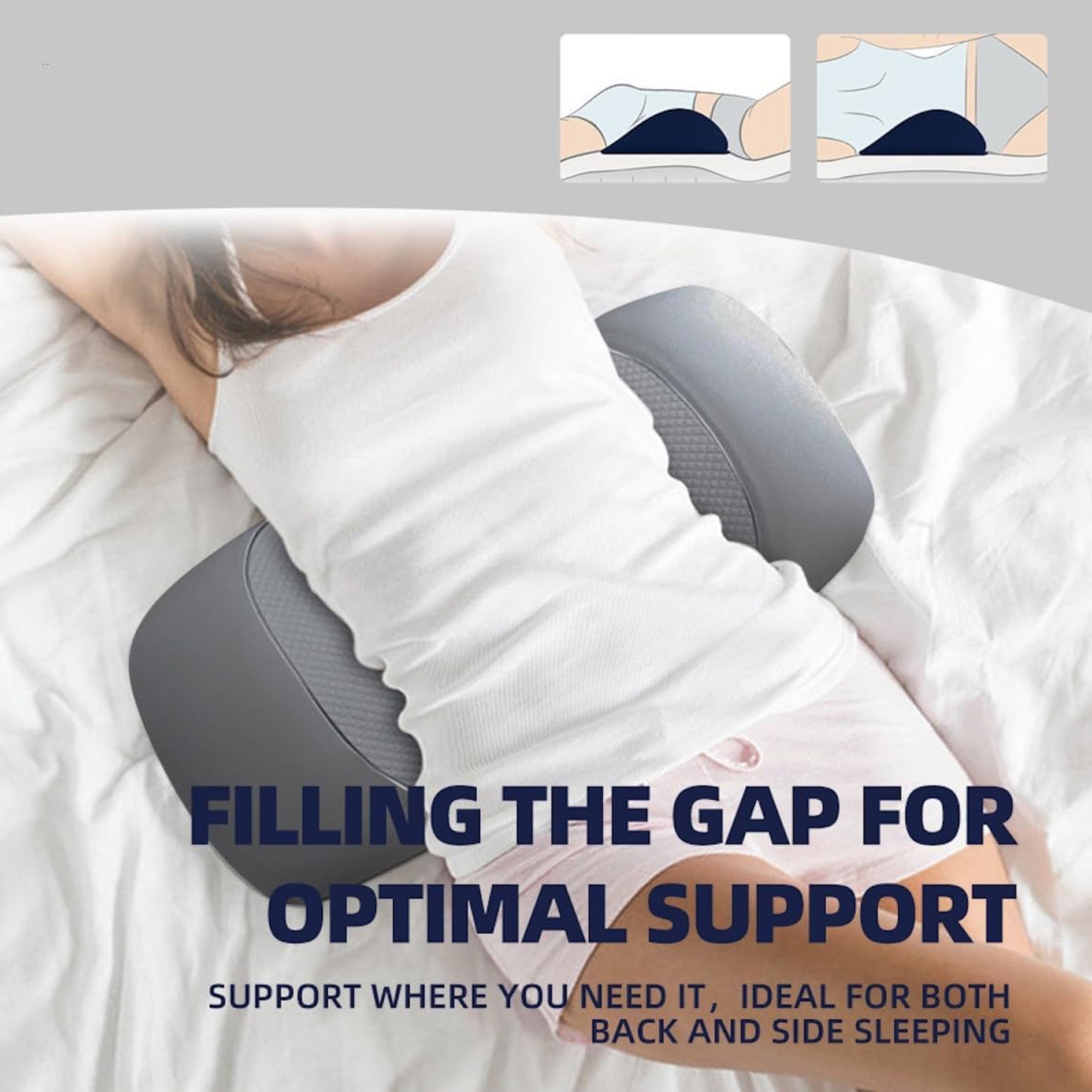 Slumblr® Lumbar Memory Foam Support Cushion