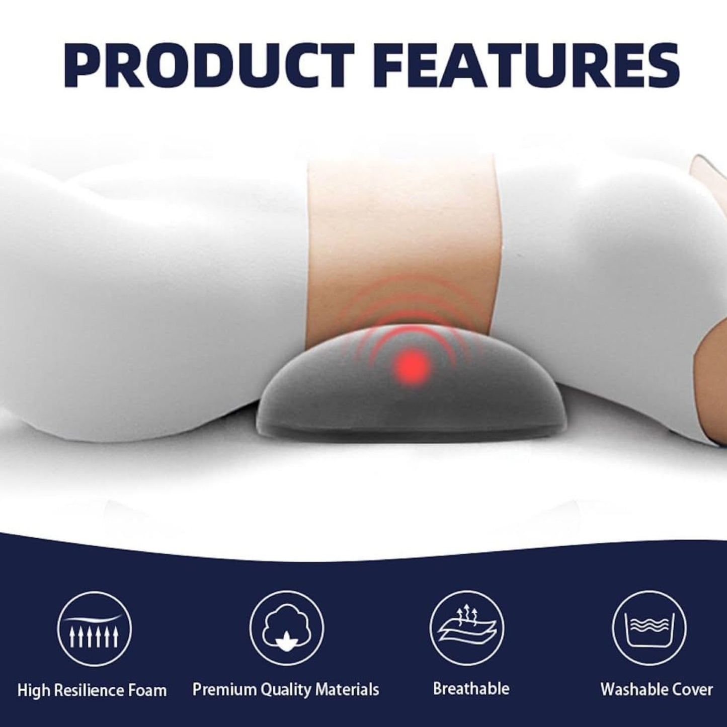 Slumblr® Lumbar Memory Foam Support Cushion