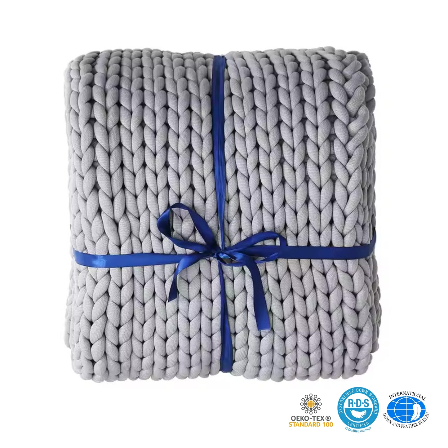 Slumblr® Handmade Minimalist Chunky Knitted Weighted Blanket