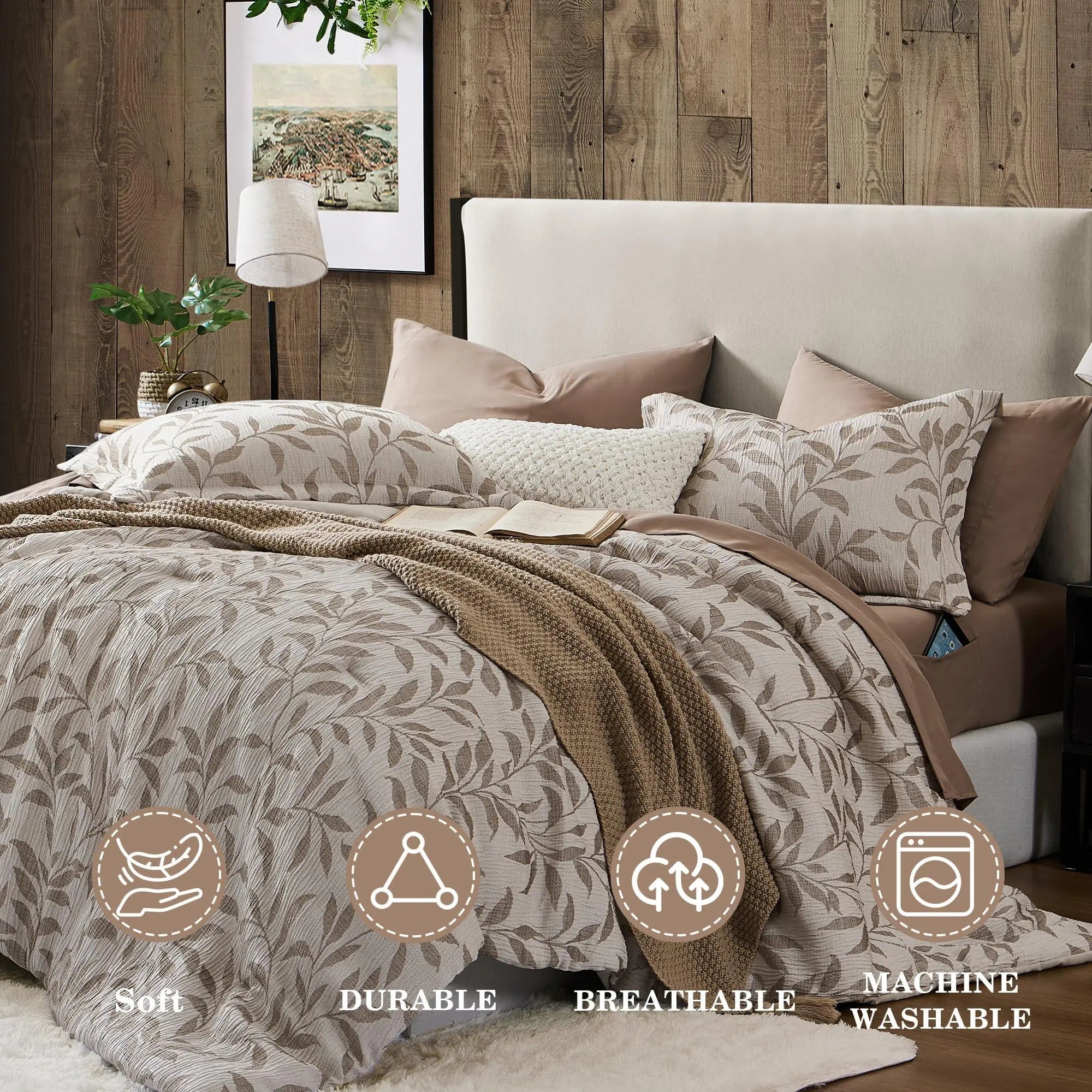 Slumblr® 4-Piece Floral Duvet Cover Set Slumblr