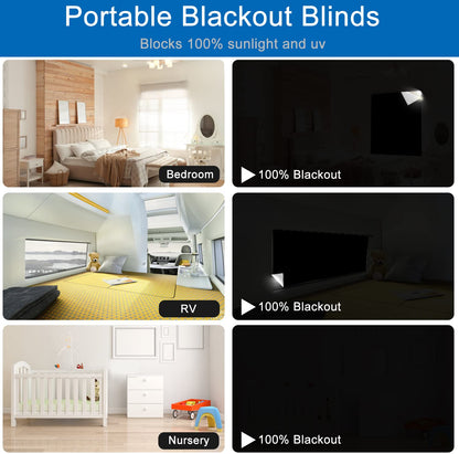 Slumblr® Magnetic Portable Blackout Window Shades