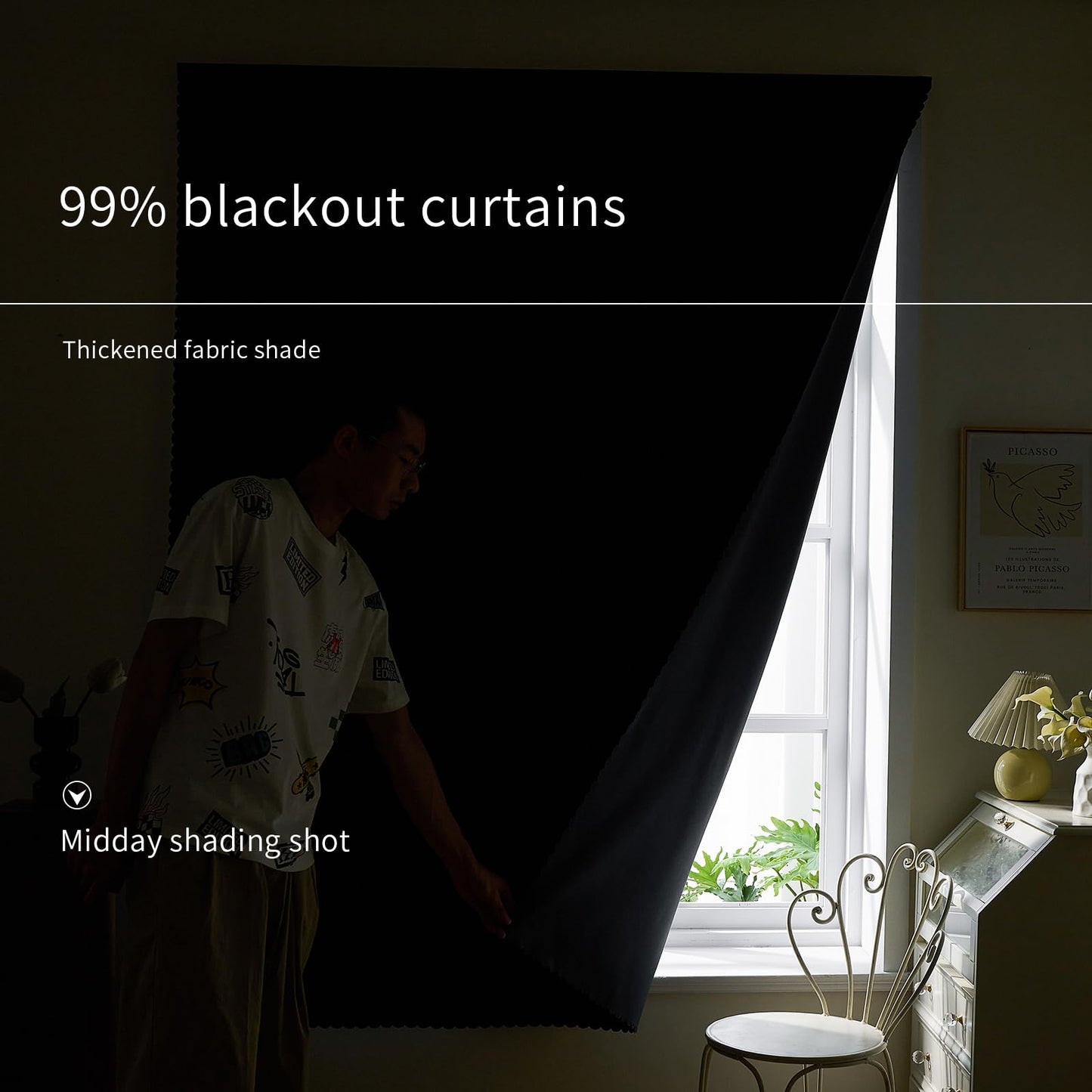 Slumblr® Portable Blackout Sunshade Curtains