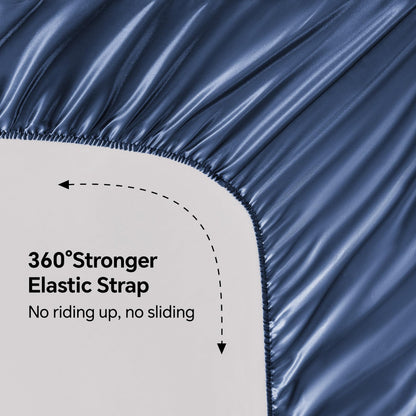 Slumblr® Luxury Satin Fitted Sheet Set