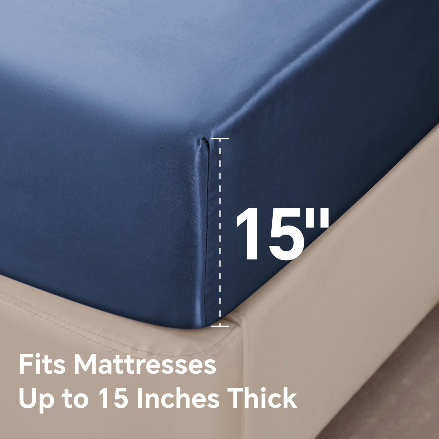 Slumblr® Luxury Satin Fitted Sheet Set