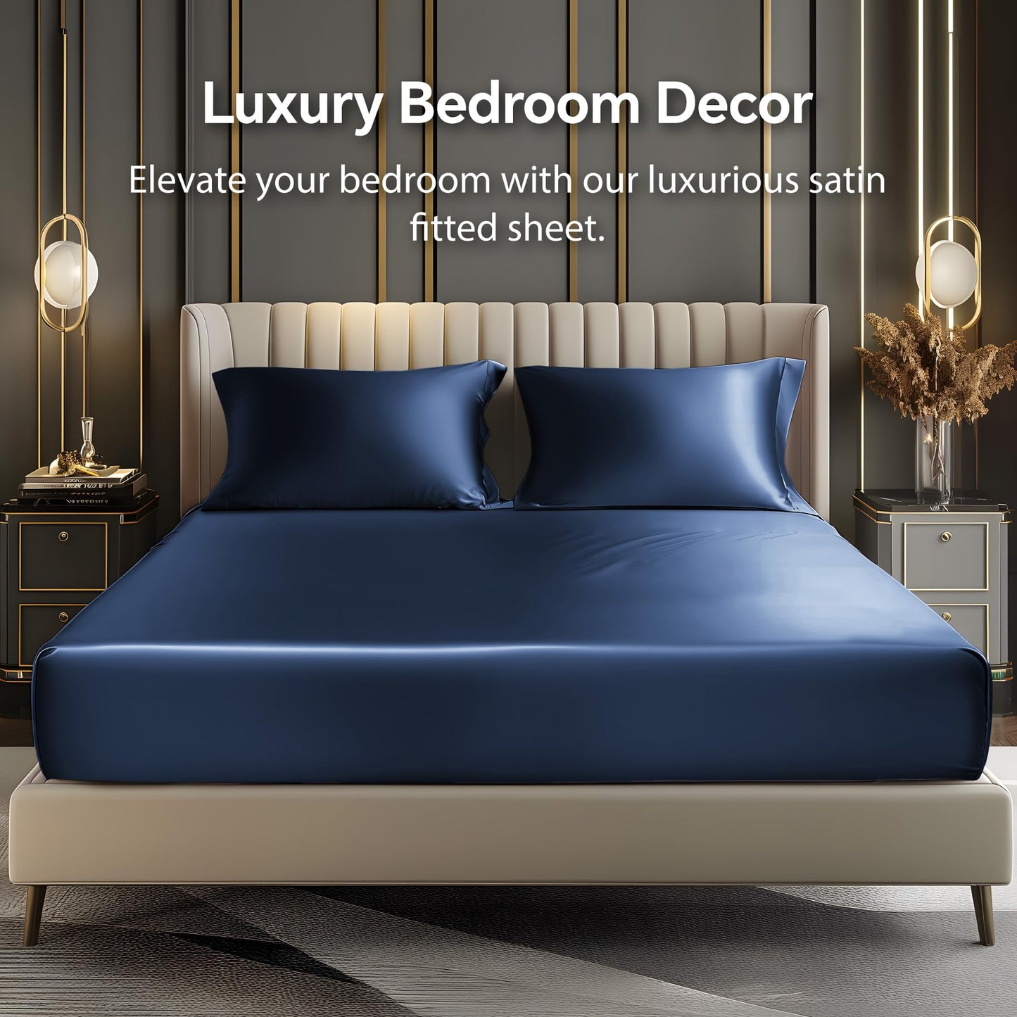 Slumblr® Luxury Satin Fitted Sheet Set