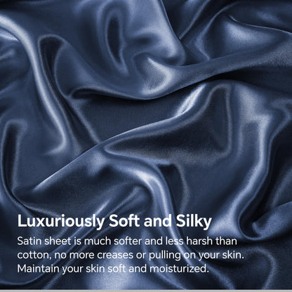 Slumblr® Luxury Satin Fitted Sheet Set